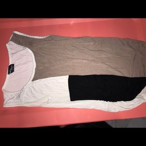 Rachel Rachel womens medium black, brown and white dress tank top